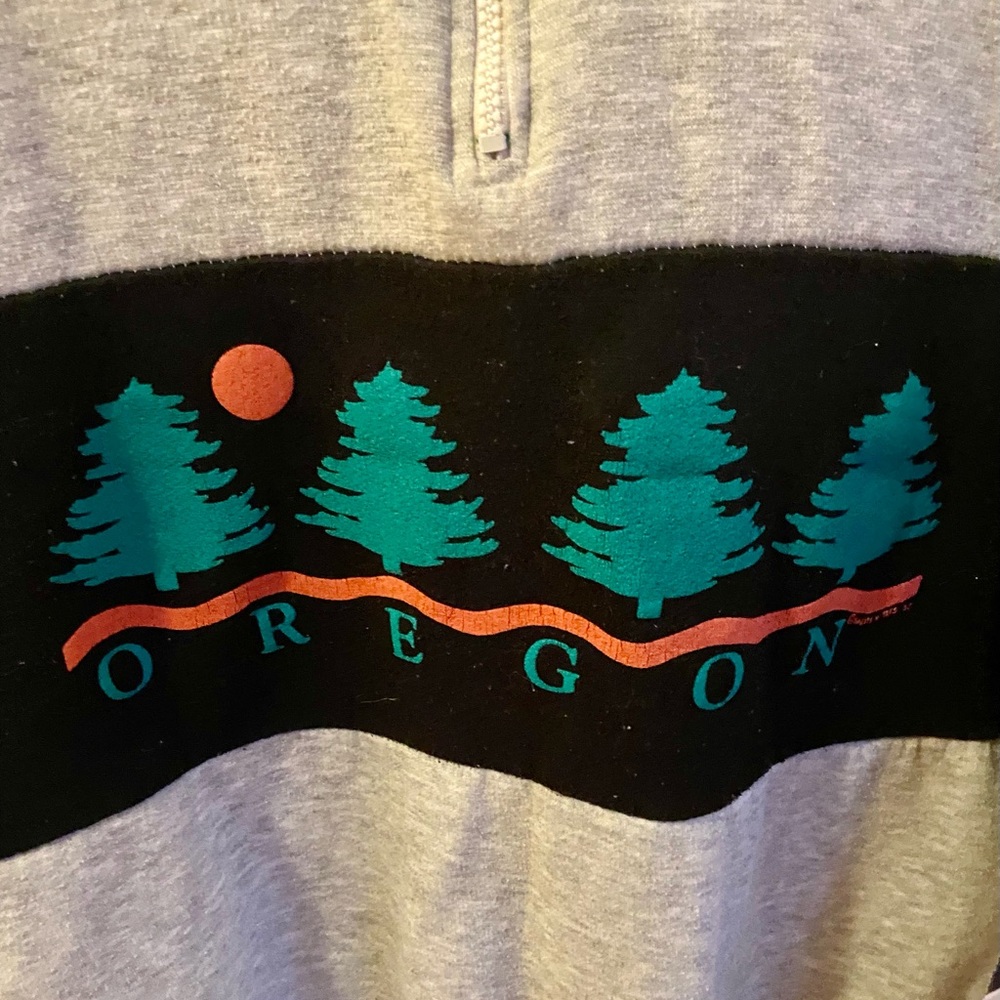 Made in USA Vintage Oregon Sweatshirt Size Large